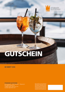 Wertgutschein für die Restaurants am Stubaier Gletscher